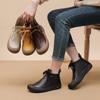 Autumn Early Winter Genuine Leather Shoes Women Ankle Boots Soft Brand Ladies Fashion Boots Plus Size 41