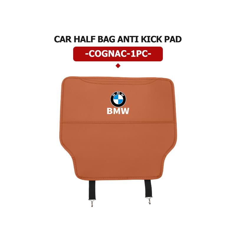 Leather Car Seat Back Protector Pad Anti Kick Mat Storage Pocket Interior Accessories For BMW X3 X5 M5 M3 E46 E90 E60 F10 E39 TE8
