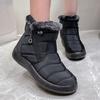 Fashion Snow Boots Women Keep Warm Boots Ladies Waterproof Women Shoes Zipper Platform Boots Round Toe Flat Winter Footwear Botas Mujer