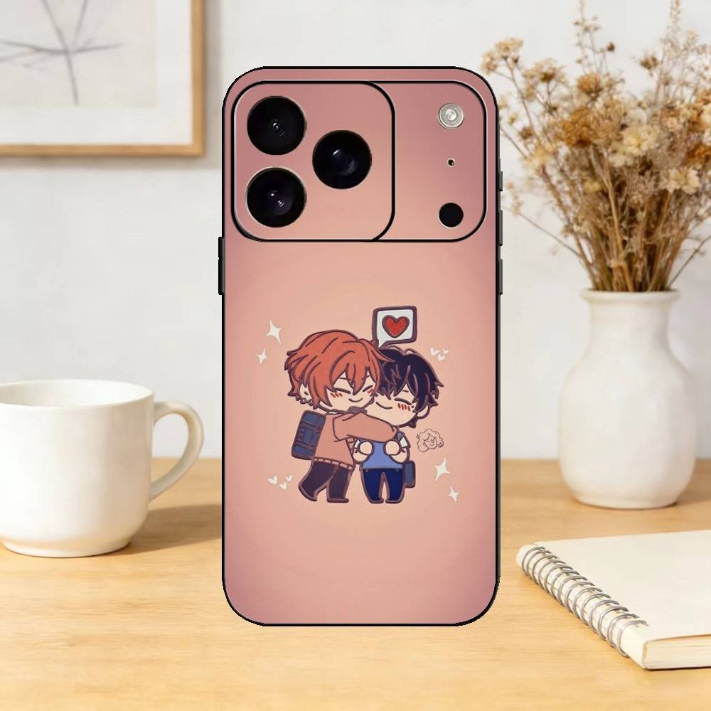 Sasaki to Miyano BL Чехол для телефона Силиконовый черный Мягкий Для IPhone 17,16,15,14,13,12,11,SE,Plus Pro Max