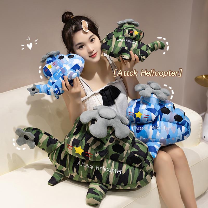 Cute Creative Cotton Airplane Stuffed Toys Blue Green Fighter Baby Appease Dolls Plush Comfort Dolls Soft Pillow Home Decor