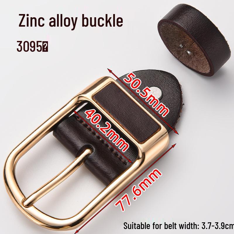 Men's Genuine Leather Pin Buckle Waistband Accessory