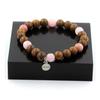 Bracelet - A Bijoux - Pink Opal - Rhodonite - Rose Quartz - 8 Mm