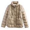 Lightweight Down Jacket Women's Winter Stand-up Collar Loose White Duck Down Jacket Women's Warm and Light Trend