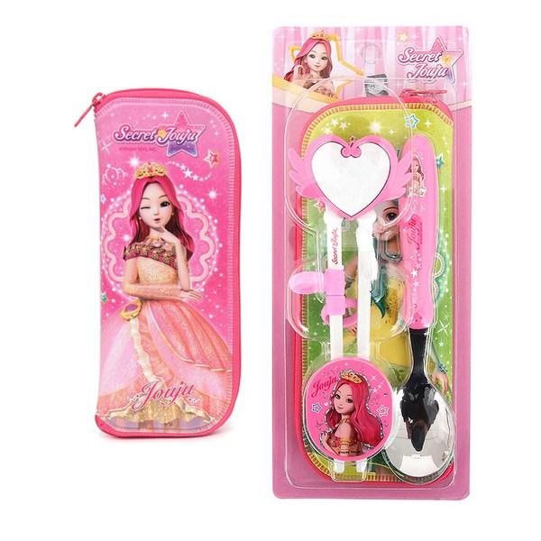 Secret Jouju Bling Bling Mirror Correction Spoon Case Set PM214, Mixed Colors, 1 Set