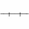 Sliding Door Hardware Set 200 cm Steel Black