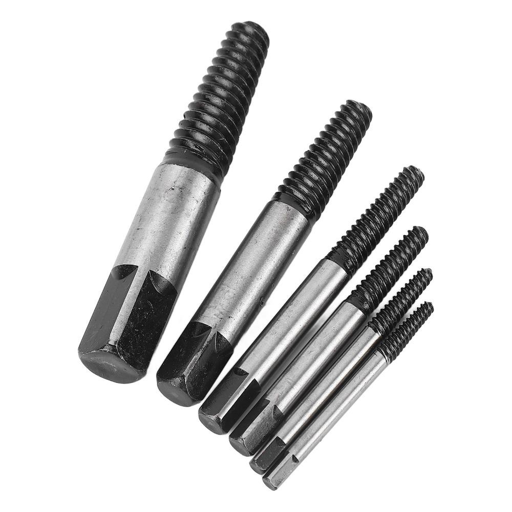 6 Pcs Steel Screw Extractor Spiral Groove Bolt Extractor Easy Screw Remover Home Repairs