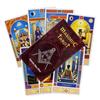 Masonic Tarot Deck Cards Divination Deck English Versions Edition Oracle Board Playing Table Game For Party