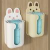 Cartoon Tissue Box Wall Mounted Napkin Paper Rack Towel Napkin Container Bathroom Adhesive Paper Dispenser Organizer