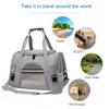 Pet Carrier Bag Portable Pet Handbag Breathable Airline Approved Two Sided Shoulder Bag For Dog and Cat Dog Accessories
