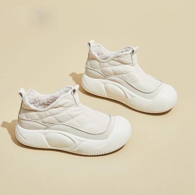 Модные зимние новые сноубутсы женские теплые на толстой подошве удобные бархатные хлопковые ботинки уличные водонепроницаемые женские ботинки Mujer traf