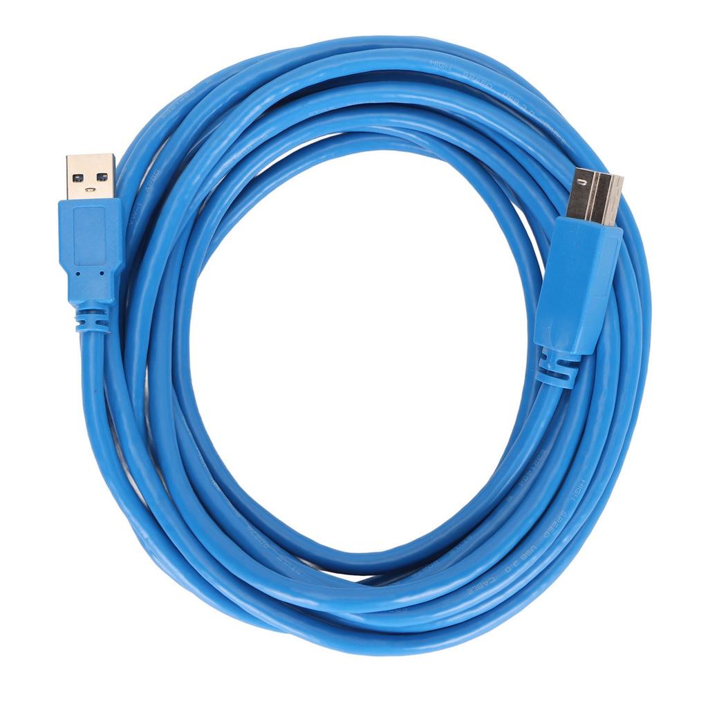 USB 3.0 Cable A To B Male To Male High Speed Square Opening Printer Accessories 5meter