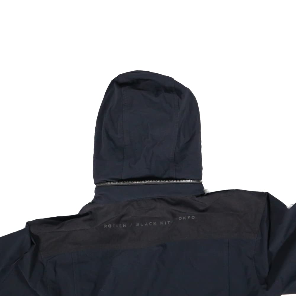 [COCOS Nobuoka] RKN-6992 [ROCKEN BLACK KITE TOKYO] Hooded Outerwear, Black, 3L