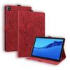 Подходит для планшета Samsung Tab A9 + 11 дюймов 2026 года, кожаный чехол A11, матовый, с тиснением в виде сердца и бабочки, с держателем для карт