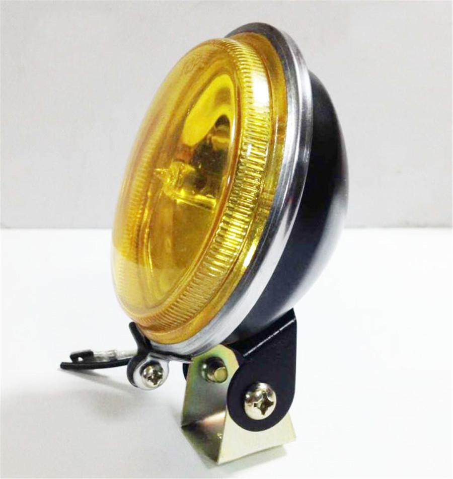 3,5 дюйма 12 В 55 Вт светодиодная ДХО круглая автомобильная противотуманная фара для вождения дневной ходовой свет яркий желтый