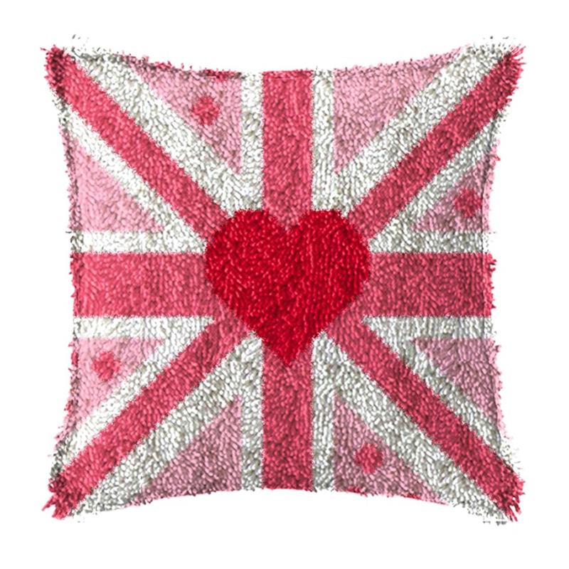 Вышивка Крючок для ковра DIY Ручная вязка Вышитая подушка Knooppakket Незаконченные наборы для ковра с крючком Смирна Пакет Ковер DIY