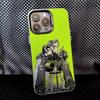 Tgswiiwagaa Комикс Чехол для телефона Для iPhone 16,15,14,13,12,11,8,7,Pro,Max,Plus,Mini,XS,SE Противоударный Черный Матовый Жесткий