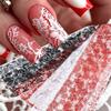 Black White Nail Foils Lace Design Nail Art Stickers Professional Nail Stickers  Nail Decoration