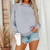 Women Winter Tops Women's Long Sleeve Sweatshirt Casual  Loose Fit Pollover Fleece Tops