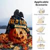 1PC Custom Name Halloween Pumpkin Night outdooor Flannel blankets Throw Blanket All-Season Throw Gift Bedspread for Couch, Bed, Camping Holiday Birthd