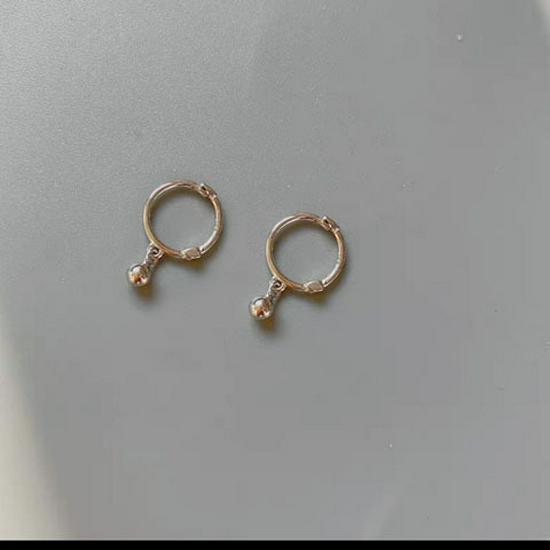 Серьги-иглы из серебра 925 пробы в корейском стиле с гонконгским шармом — модная застежка и дизайн ушных косточек