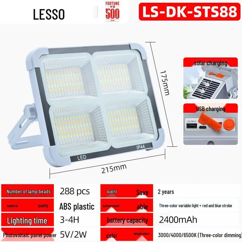 Portable Solar LED Work Light & Floodlight