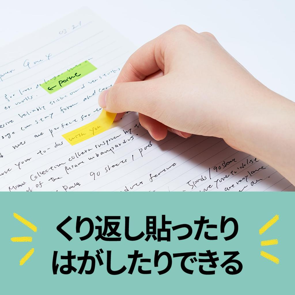 Пленка самоклеящаяся прозрачная 44 x 10 мм 20 листов 6 цветов 20 блоков 6832M Наклейки для индексов Post-it