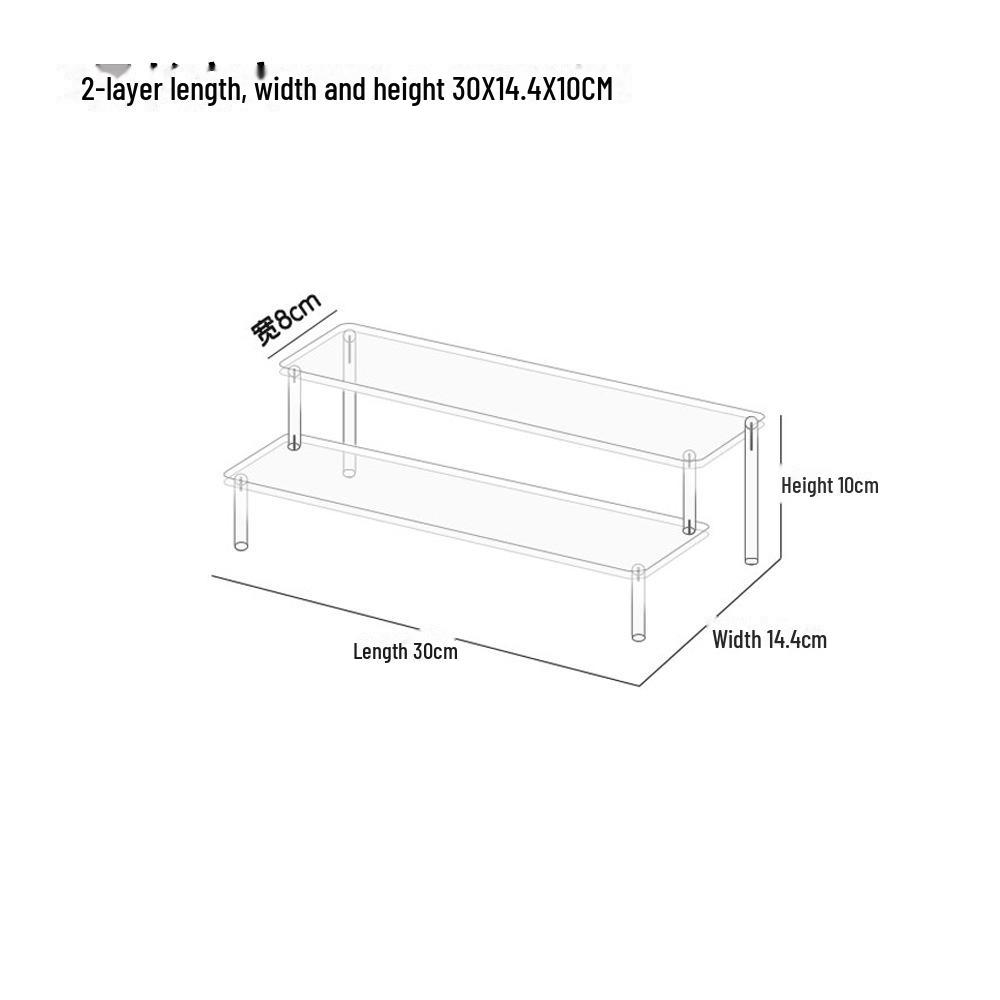 Акриловая многослойная ступенчатая стойка для коллекционных предметов Pop Mart Blind Box