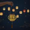 Intricate Weaving Luminous Vine Light Portable Handheld Bamboo Woven Ornament  Moon Festival