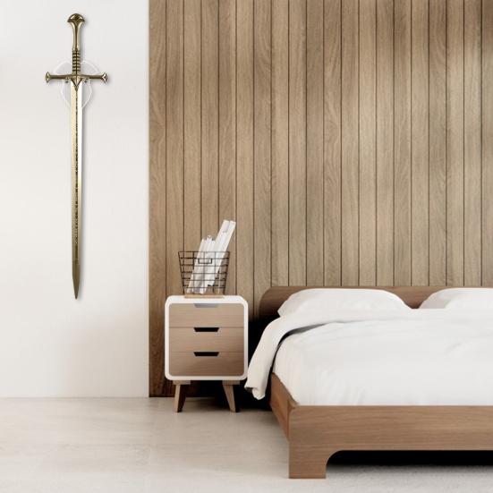 Wall Mount Medieval Swords Holder High Durability Strong Load-bearing Easy Installation Swords Display Stand