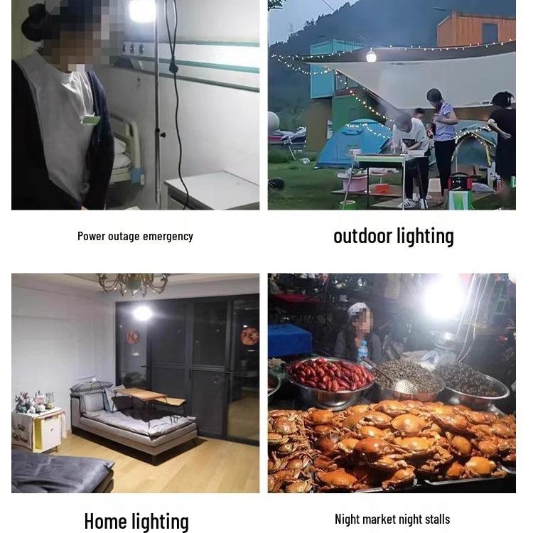 Сверхяркий портативный светодиодный светильник для торговой палатки с клипсой-подставкой для использования на открытом воздухе