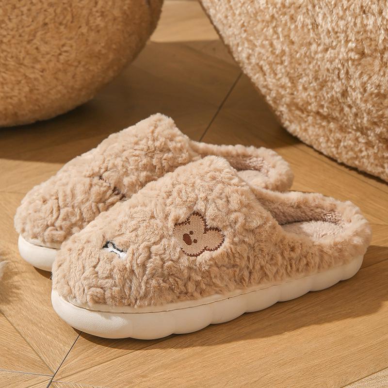 Autumn/Winter Indoor Outdoor Furry Cotton Slippers for Men & Women
