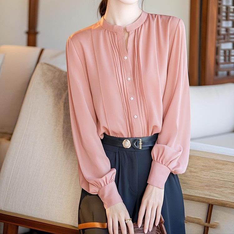Chiffon Long Sleeve Women's Blouse - Early Autumn 2025 Chic, Trendy Design