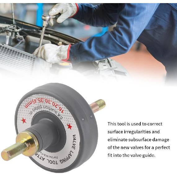 Zerone Valve Lapping Tool Attachment with 5 Suction Plates 1000rpm to 1250rpm Universal for Grinding Small Engine Kit Lapper Car Repair Kit