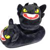 2024 Winter Warm Black Cat Unicorn Dragon Slippers Unisex Couples Furry Slippers Cute Indoor Home Pantoufle Bedroom Shoes