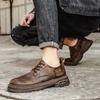 Модная платформа Мужские классические ретро патина ботинки челси Мужские британские высокие модные кожаные ботильоны Мужские повседневные короткие ботинки Обувь