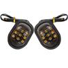 A Pair Motorcycle Motorbike Indicators Blinker 12V Piranha Light Flasher Turn Light 9 LED Turn Signal Light