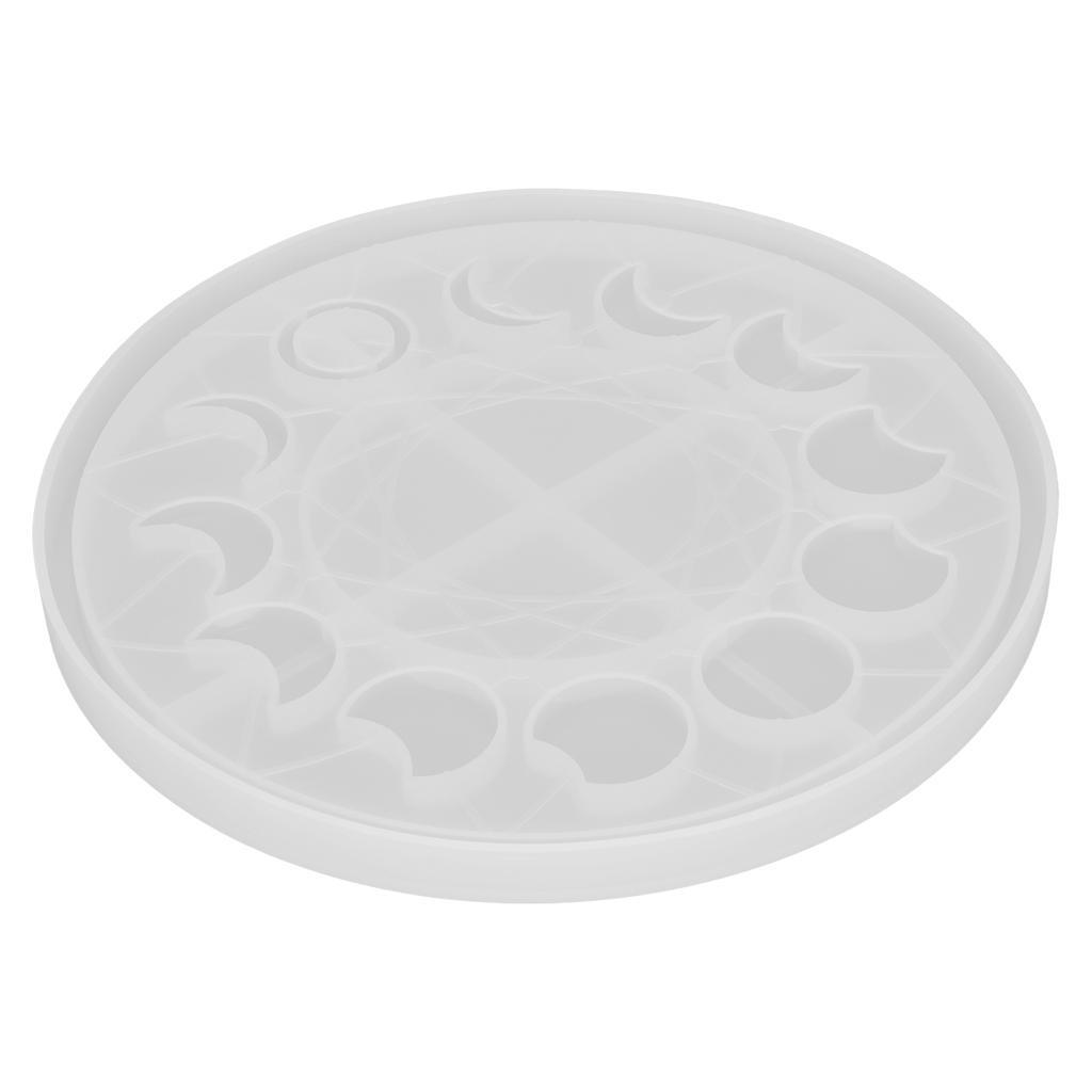 Форма для подноса с фазами луны Лунное затмение Серп Эпоксидная смола Формы для литья для DIY ремесел Изготовления ювелирных изделий Украшения для дома