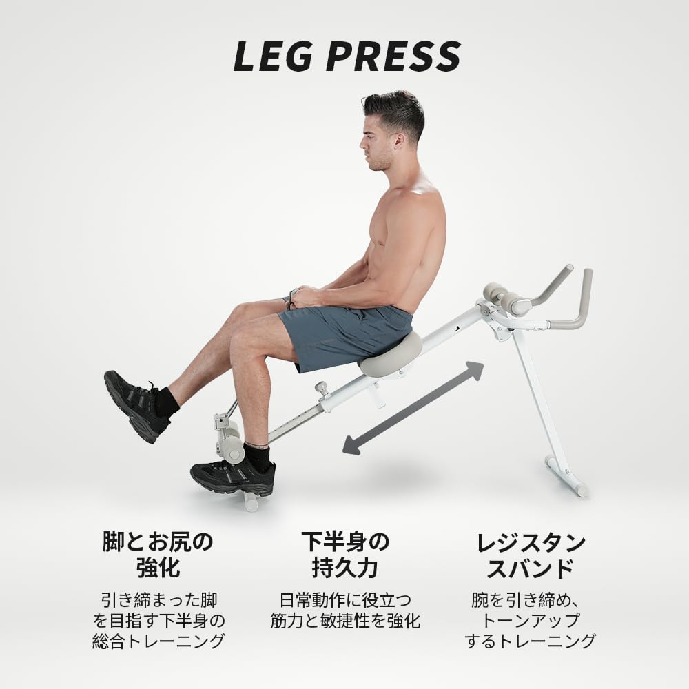 Wonder Core Abdominal Crunch Abdominal Muscle Machine Оборудование для мышц живота Гребля Римский стул Диетическое оборудование Фитнес-оборудование 4-в-1 Machine,