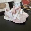 Кроссовки на толстой подошве на шнуровке, нескользящие, увеличивающие рост, обувь Форреста Гампа женские весна-лето 2025, ретро, повседневные, спортивные, маленькие немецкие тренировочные туфли