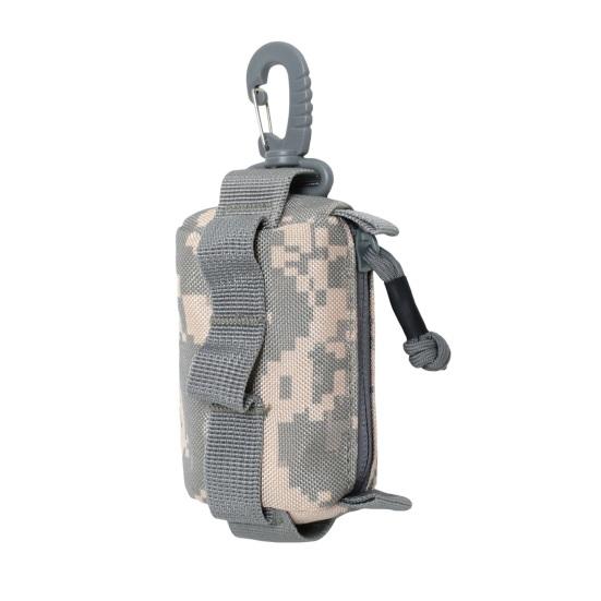 Уличная портативная поясная сумка Водонепроницаемая ткань Оксфорд Многофункциональный рюкзак Подвесной EDC-инструмент Кошелек для хранения монет, ключей, карт Аксессуары для кемпинга и пешего туризма