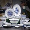 Фу Юй Сине-белый фарфоровый сервиз Линлун из 32 предметов
