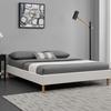 Sommier tapissier - 120x190 cm - 20 cm - 13 lattes - Montage rapide et facile - Blanc