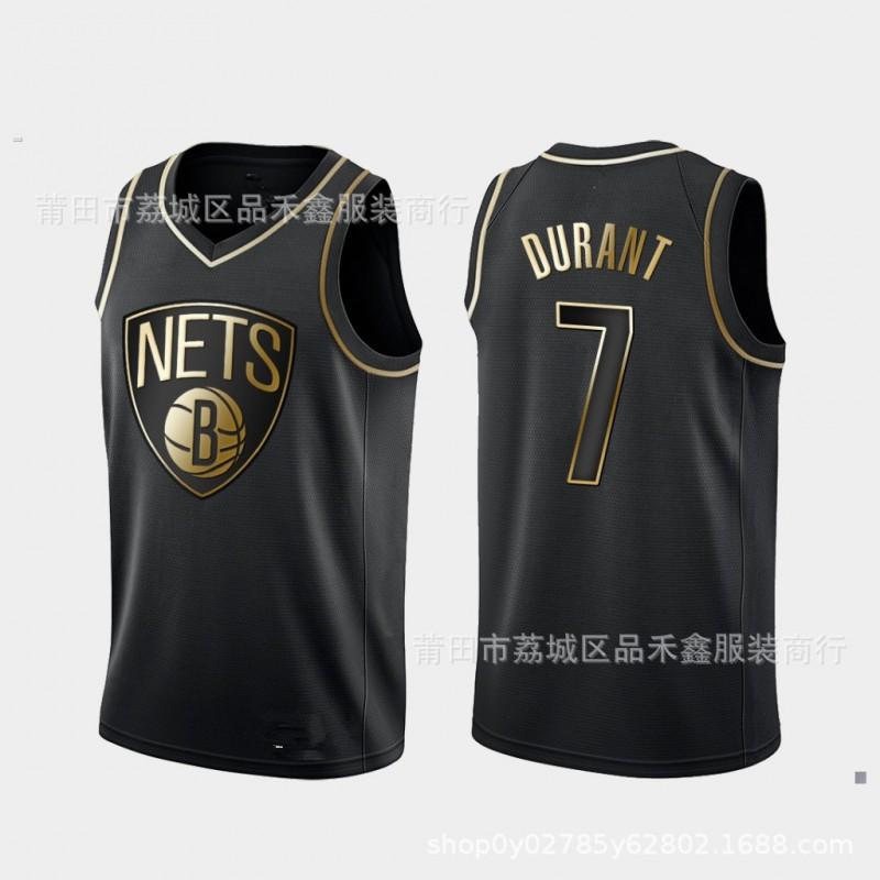 Mens Basketball Jersey Shorts Set Irving 11 Durant 7 Cotton Sportswear Urban Style Embroidered Team Uniform
