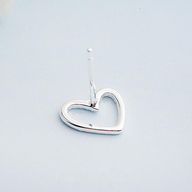 Xiaomi Female Heart Stud Earring 100% 925 Sterling Silver Earrings For Women Gift Sterling-silver-jewelry Pendientes Mujer
