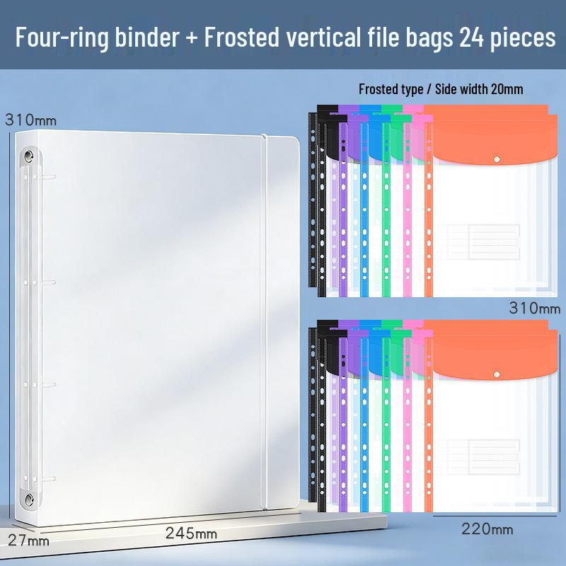 A4 Document Storage Folder - Test Paper & Data Clip Album