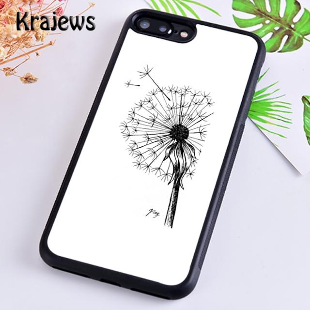 Krajews Dandelion Flower Flying Phone Case Cover For iPhone 17 Air 16 15 14 plus 11 12 13 pro max Plus coque Fundas
