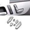 Car Styling Seat Adjust Buttons Replace Decoration Covers Stickers Trim for Mercedes Benz C E Class W204 W212 Auto