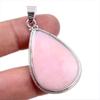 Подвеска из натурального розового опала, выполненная вручную из стерлингового серебра 925 пробы, 1,75 дюйма, g7O44
