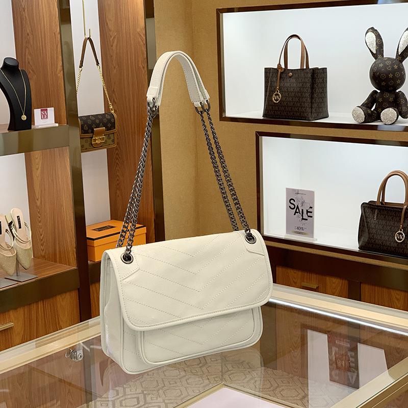 Женская сумка-мессенджер и сумка-цепочка Yangshulin из натуральной кожи большой вместимости – модная и универсальная